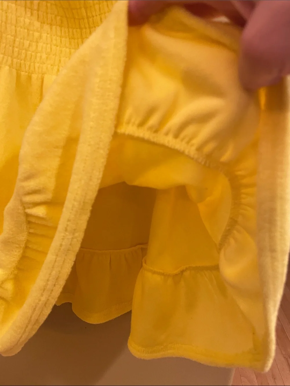 EUC Gymboree Yellow Smocked Ruffle Sundress